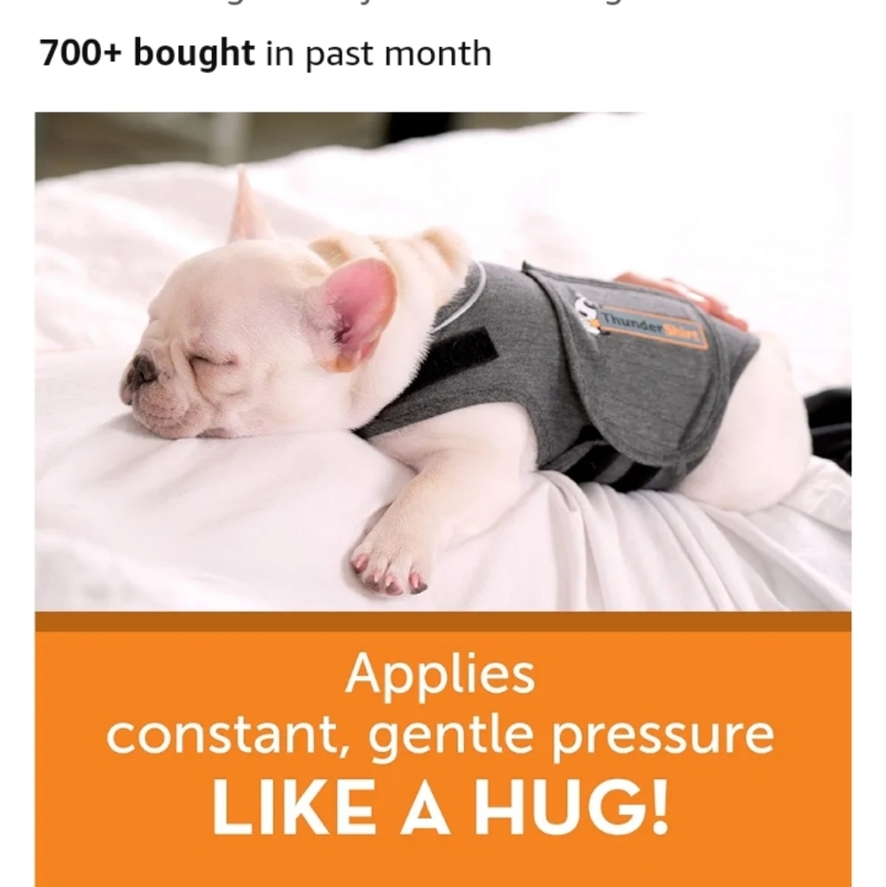 Thundershirt Dog Anxiety Treatment - Heather Gray XS
